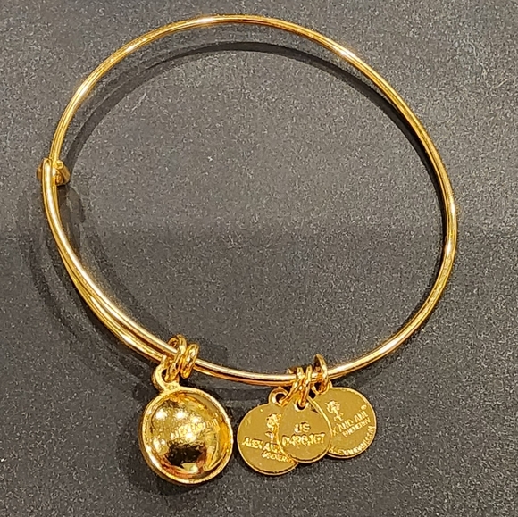 October birthstone Rose Alex and Ani bangle bracelet - Picture 2 of 2